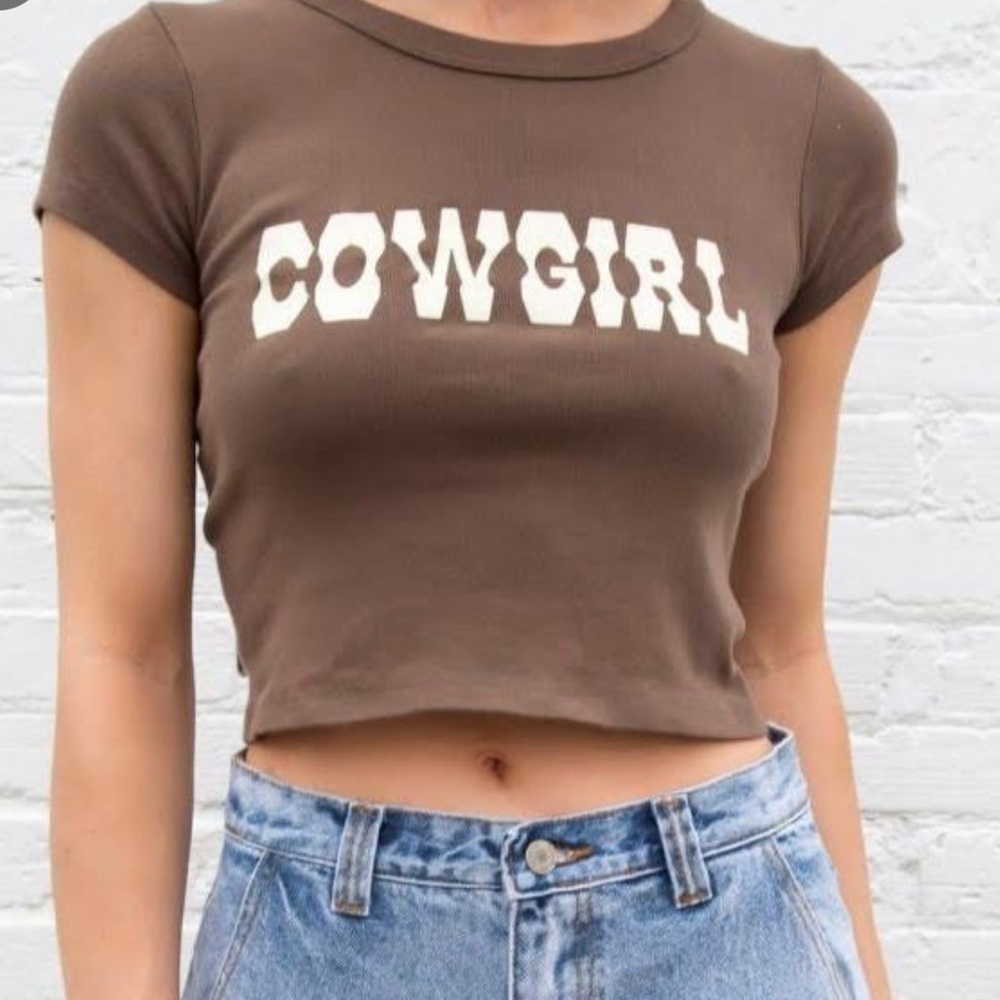 Cowgirl Brandy Melville baby tee